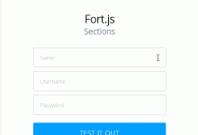 表单输入进度条插件Fort.js