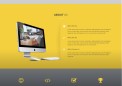 html5响应式黄色大屏企业单页网站模板