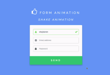 formAnimation.js表单验证动画插件